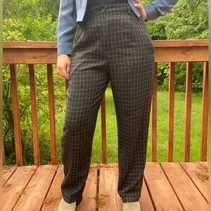 Vintage 90s Liz Claiborne Tailored Grid Pattern Pants 🥰💗